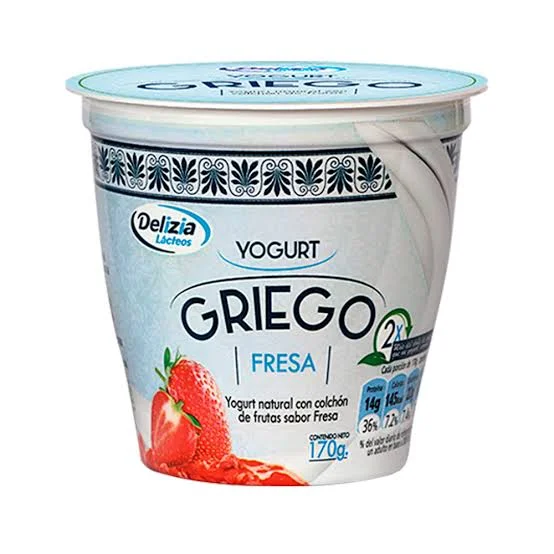 YOGUR GRIEGO FRUTILLA VASO